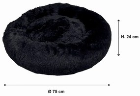 Cuccia nera ø 75 cm - Love Story