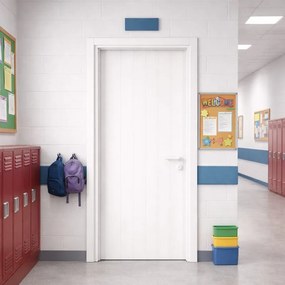 Porta interna a battente Dogata in PVC colore bianco, L 70 x H 210 cm, apertura a sinistra