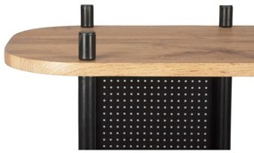 Scaffale in acciaio nero Sole, 80 x 83,5 cm - Leitmotiv