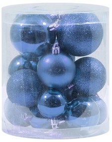 Palline decorative Blu per Albero di Natale Confezione 20 pz Viscio