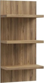 Mensola Verticale 60x30x125 Cm 3 Ripiani Rovere Valencia Lewis