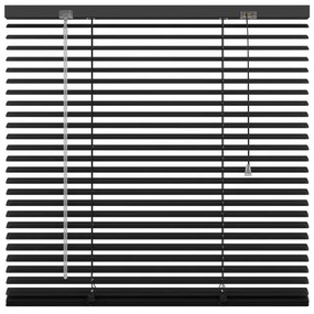 Veneziana Odessa in alluminio, nero 100 x 130 cm, Larghezza lamelle: 25 mm