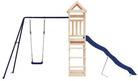 Set da Gioco da Esterno in Legno Massello di Pino