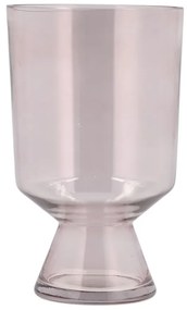 Vaso in vetro rosa chiaro (altezza 24 cm) Drum - Villa Collection
