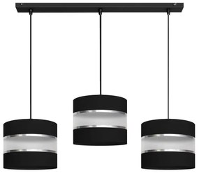 Lampadario su filo HELEN 3xE27/15W/230V nero