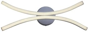 Applique LED neoclassico Anuk grigio IP20, luce bianco naturale 1350 lumen,