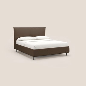 Izumi letto imbottito contenitore con piedi alti in tessuto smacchiabile T05 marrone