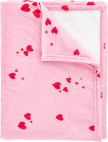 Coperta rosa in vello 200x240 cm Heart – Catherine Lansfield