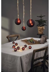 Decorazione luminosa bordeaux con motivo natalizio ø 6 cm Bliss - Star Trading