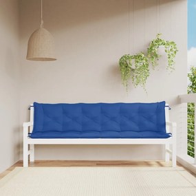 Cuscini Per Panca 2 Pz Blu 200x50x7 Cm İn Tessuto Oxford /
