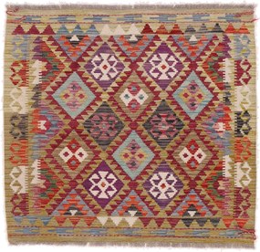 Kilim Tappeto 100x110 (Afghanistan) Tessuto A Mano