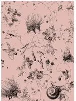 Edmond Petit Carta da parati Jardin Les Arabesques - Rose Poudré