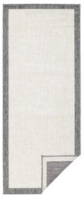 Tappeto da esterno grigio e crema , 80 x 350 cm Panama - NORTHRUGS