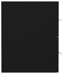 Mobile sottolavabo nero 41x38,5x48 cm in truciolato