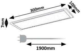 Rabalux 78021 - Lampada LED sottopensile con sensore TARELO LED/6W/230V