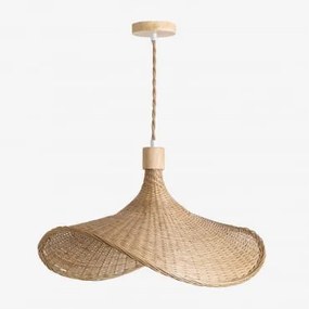 Lampada da soffitto in bambù Chaifer NATURAL - Sklum