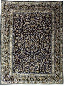 Kashan Tappeto persiano 300 x 400 Blu (Iran) Annodato A Mano