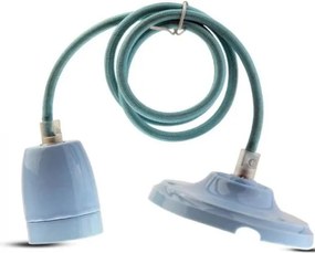Cavo di alimentazione 1xE27/60W/230V blu/porcellana