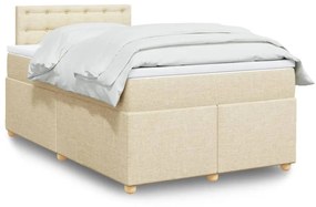 Giroletto A Molle Con Materasso Crema 120x200 Cm İn Tessuto /