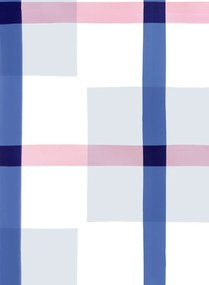 Rebel Walls Carta da parati panoramica Outside The Box - Blue/ Pink