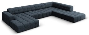 Divano angolare blu (angolo destro a forma di U) Chicago - Cosmopolitan Design