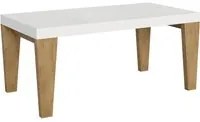 Tavolo allungabile 90x180/284 cm Spimbo Mix piano Bianco Frassino - - Bianco Frassino/Quercia Natura