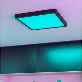 Eglo 901375 -LED RGBW dimmerabile plafoniera da bagno FUEVA-Z LED/13,5W/230V 29,5cm IP44 nero