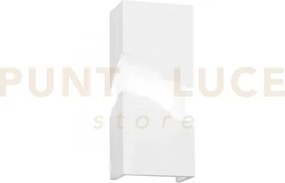 Applique a parete zeeland bianca 2 luci attacco g9 12x7x28cm in vet...