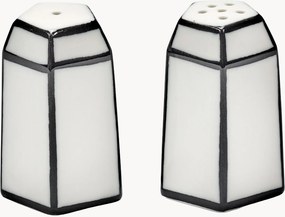 Set saliera e pepiera in porcellana fatte a mano Carte Blanche 2 pz