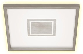 Plafoniera LED Geo argento IP20, 3000 lumen