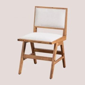 Confezione da 4 sedie da pranzo Lali imbottite in legno di frassino - Sklum