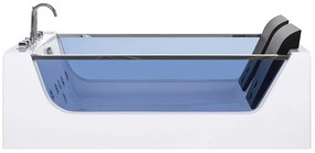 Vasca da bagno con idromassaggio e LED 180 x 120 cm CURACAO Beliani