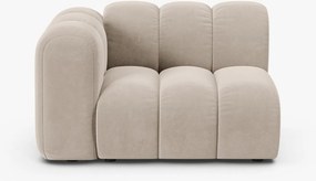 Modulo Lupine 1 posto con bracciolo in velluto Salvador – L115 cm