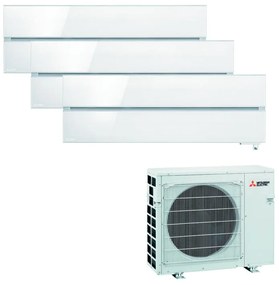 Condizionatore a muro multisplit MITSUBISHI ELECTRIC LN 9 + 9 + 12 23000 BTU classe raffreddamento A++, bianco