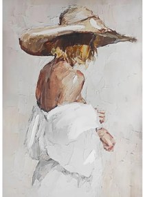 Quadro con elementi dipinti a mano 70x100 cm Charlotte - Styler