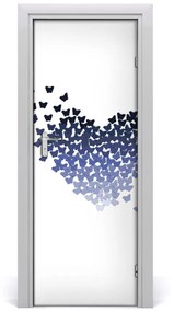 Adesivo per porta Cuore farfalla 75x205 cm