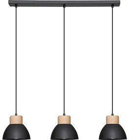 Atmosphera - Lampadario a sospensione con filo DESY 1xE27/40W/230V pino