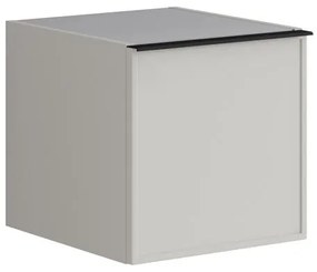 Armadietto bagno a terra Pixel 1 anta P 45.5 x L 40 x H 40 cm laccato opaco grigio pastello