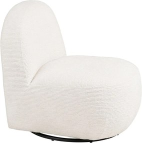 Poltrona color crema girevole Milo – House Nordic
