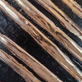 Quadro dipinto a mano 70x70 cm Palm Leaf - Wallity