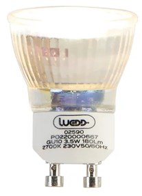 Set di 5 Lampada LED GU10 35mm 3,5W 180 lm 2700K