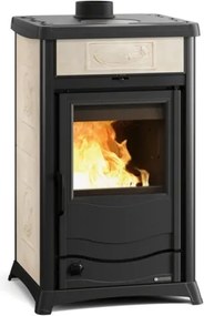 Termostufa a legna Rossella Plus Evo 11,1 kW Panna - La Nordica