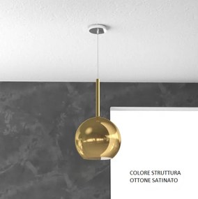 Sosp. ottone sat. 1 luce media oro 1155os-sm-or