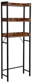 Scaffale da bagno RENARO marrone/nero