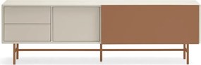 Tavolo TV in mattone/beige 180x56 cm Nube - Teulat