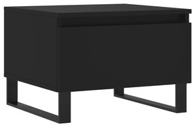 Tavolino da salotto nero 50x46x35 cm in legno multistrato