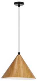 Lampada a sospensione marrone con paralume in vetro ø 25 cm Dunca - Candellux Lighting