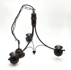 Brilagi - LED Lampadario a sospensione con catena COTTAGE 3xG9/40W/230V quercia/bianco