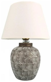 Lampada da tavolo RAMZES 1xE27/40W/230V bianca/grigia