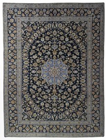 Kashan Tappeto persiano 310x410 Blu (Iran) Annodato A Mano